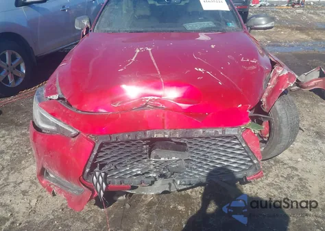 2017 Infiniti Q60 3.0T Red Sport 400 from USA, damaged, VIN JN1FV7EK5HM610207